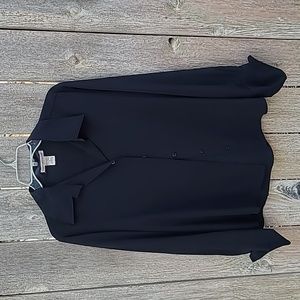 Long sleeve button down ladies dress shirt size xl